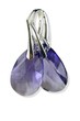 Kolczyki Swarovski Tanzanite Migdały L