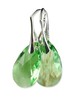 Kolczyki Swarovski Peridot Migdały L