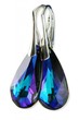 Kolczyki Swarovski Heliotrope Migdały XL
