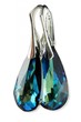 Kolczyki Swarovski Bermuda Blue Migdały XL