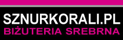 Biżuteria srebrna - Sznur Korali